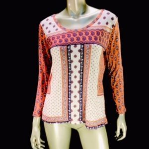 Lucky Brand Ethnic Paisley Top - NWT